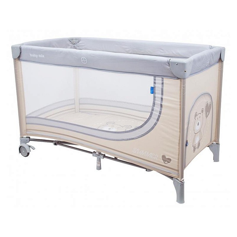 BABY MIX bed for travel, HR-8052-197 beige