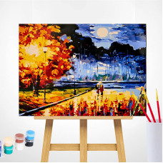 TSVETNOY Painting set by numbers 40x50cm Autumn Mood, MG2165e