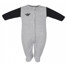 KOALA BEE long sleeve romper whith feet 74 size AM1-014 grey