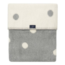 WOMAR DOTS cotton blanket 75x100cm  Grey/white