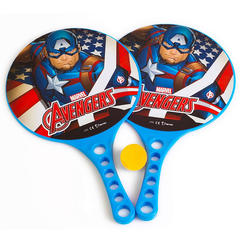 DISNEY BABY Paddles for playing the ball on the beach CAPTAIN AMERICA, 9813