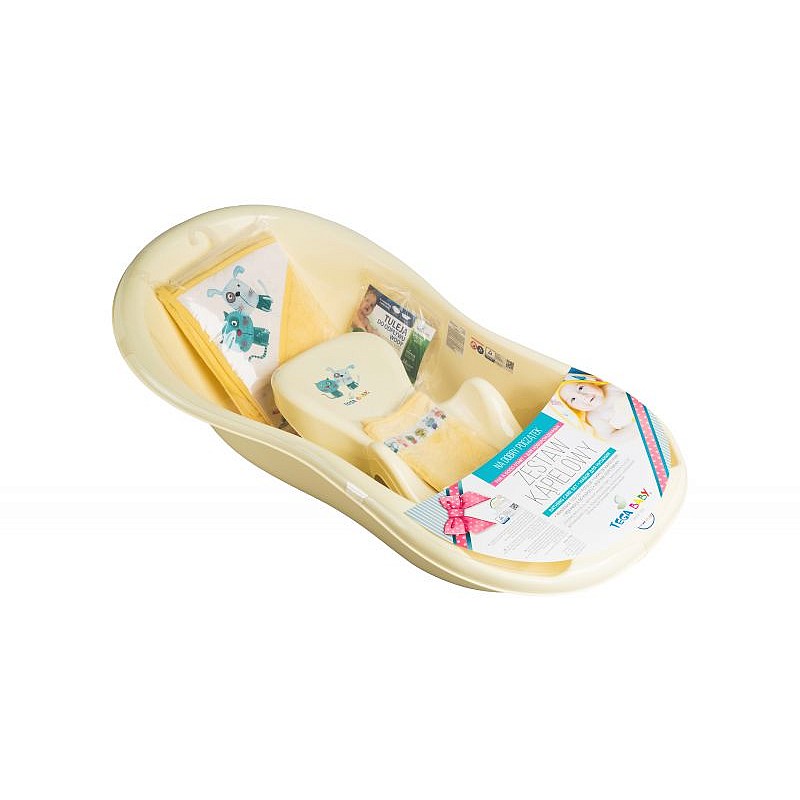 TEGA BABY DOG and CAT kit for bath 102cm PK-102 Yellow