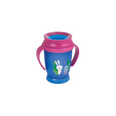 LOVI FOLLOW THE RABBIT JUNIOR 360 ° 250ml drinking spout 12m + 1/544 blue / pink