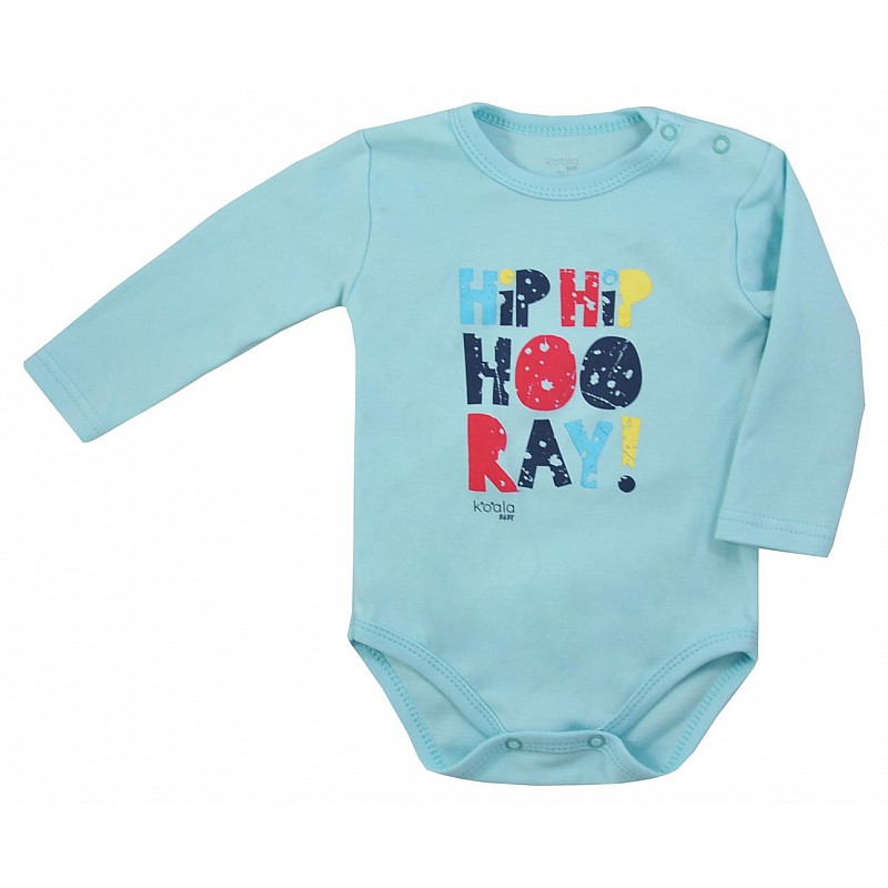 KOALA HIP-HIP body with long sleeves 80 size 08-463 blue