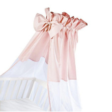 KLUPS Canopy made of cotton fabric and tulle 150x200cm DIRTY PINK