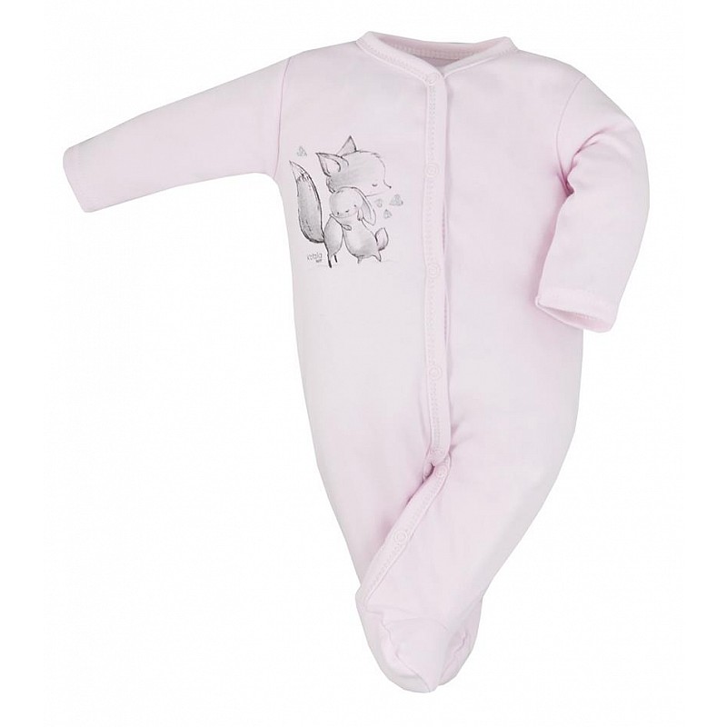 KOALA FOXY romper with long sleeves size 62 pink