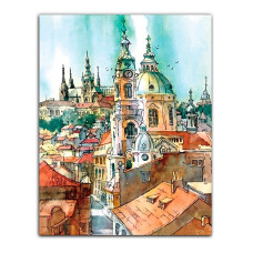 TSVETNOY Diamond painting 40x50cm Towers of the Old Town, LG063e