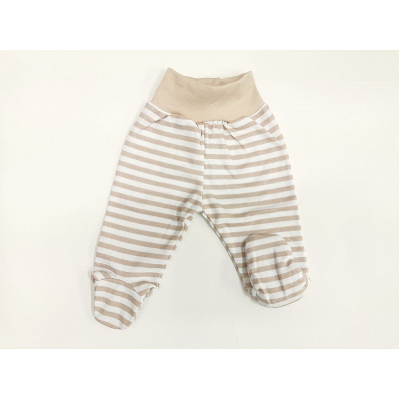 ZUZIA pants 56.size, JEŽ 1738/56 white/beige stripes