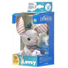 DR.BROWNS LOVEY plush toy bunny with pacifier 0mes. AC159