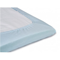 TROLL Fitted sheet 120x60x8cm Jersey delux BBD-SJ0002 ljusbla/light blue