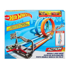 Hot Wheels Double Loop Dash Track Set GFH85