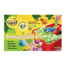 GERARDOS TOYS Secret Sand Dinosaur Sand Art with base and 11 forms 750g 56402