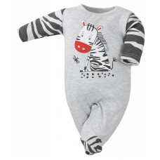 KOALA SAWANNA long sleeve romper whith feet 68 size 08-070 grey