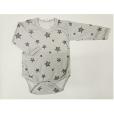 ZUZIA body 74 size,JEŽ 1712/74 grey/grey stars