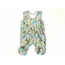 ZUZIA jumpsuit size 86, JEŽ 818/86 Grey Dino