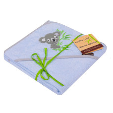 DUET BABY hooded towel BAMBOO 100x100cm, 727 blue