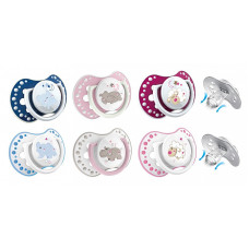 LOVI NIGHT&DAY BOY silicone soother 6-18m dynamic. 2 pcs. 22/811