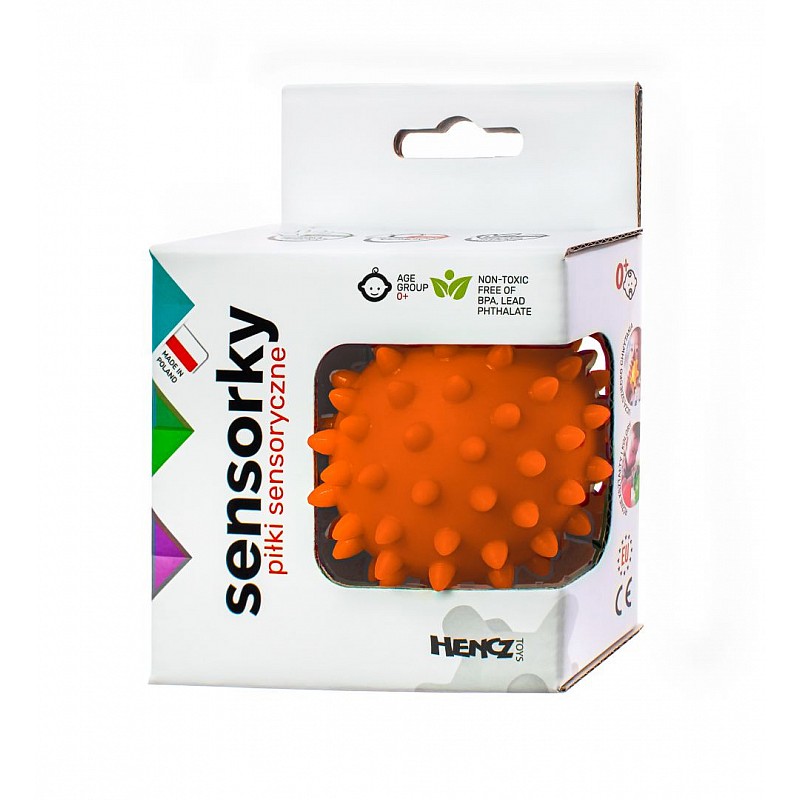 HENCZ massage ball in a box 6x6сm, 529 orange