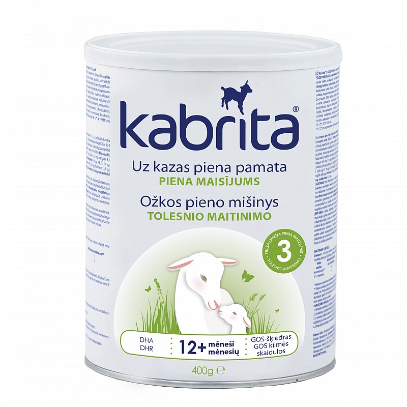 KABRITA 3 GOLD milk formula made from goat's milk from 12 months, 400g., KA13