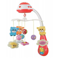 BABY MIX musical carousel with plastic toys 408 930 red