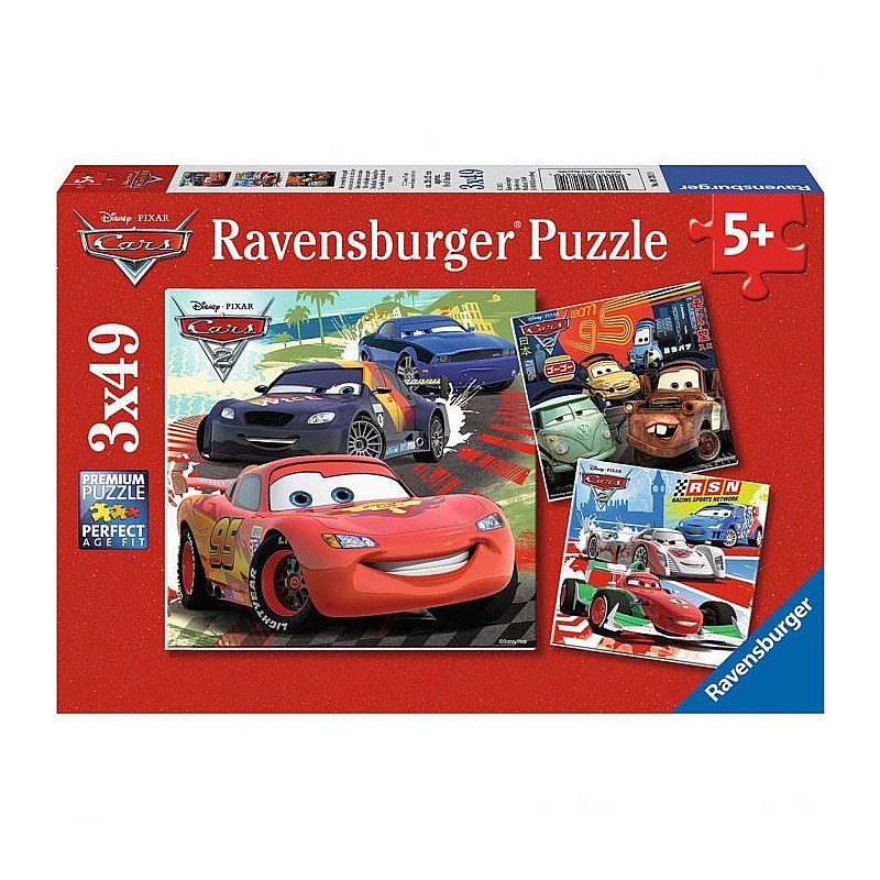 Ravensburger Puzzle 3x49 Vāģi R 09281