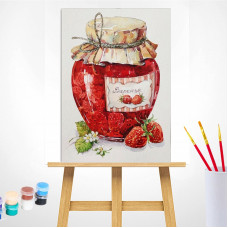 TSVETNOY Painting set by numbers 20x30cm Strawberry Jam, MC1068e