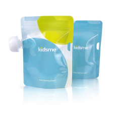 Kidsme Reusable Food Pouch - reusable bags for feeding and baby food storage 4x180ml, 160,492