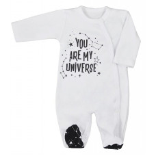 KOALA UNIVERSE romper with long sleeves 74 size, AM1-077 white