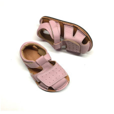 Barefoot Leather Sandals for Kids "Sanderling" (pink) size 21