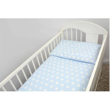 ANKRAS DOTS Bed linen 2 parts 120x90cm, blue