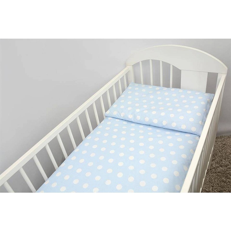 ANKRAS DOTS Bed linen 2 parts 120x90cm, blue