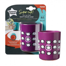 TOMMEE TIPPEE SUPER CUP cup with a suction cup 6m + + 190 ml, 44720111 purple