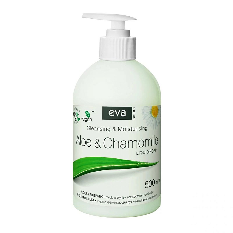 EVA NATURA krēmveida roku ziepes Aloe&Chamomile, 500 ml