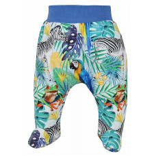 KOALA MADAGASKAR baby pants with feet 68 size, 08-290 blue