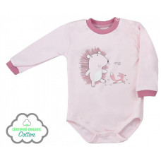 KOALA LESNY PRZYJACIEL body with long sleeve 74 size, 08-680 pink