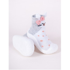 YO BABY SCORPIO Socks with rubber sole RABBIT 23, OB-138//OBO-0138G Girl