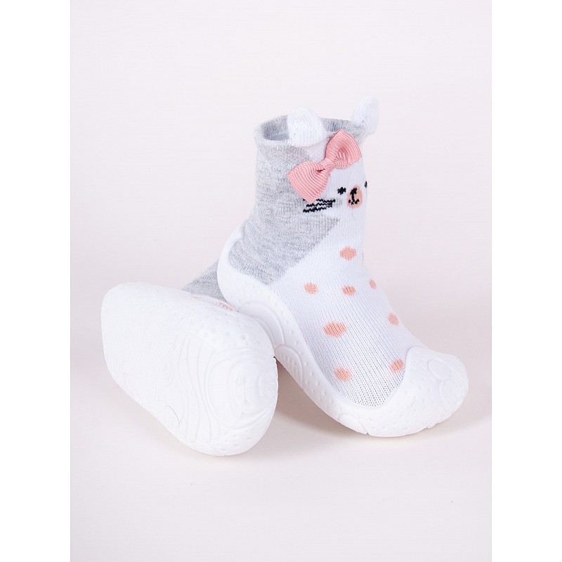 YO BABY SCORPIO Socks with rubber sole RABBIT 23, OB-138//OBO-0138G Girl