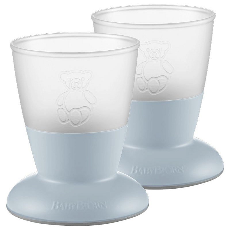 BABYBJORN Baby Cup 2 pcs., 100ml 8m + Powder Blue 072167