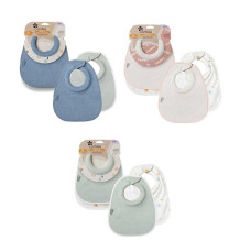 TOMMEE TIPPEE bibs COMFEEFIT, 0 m+, 2 pcs., beige, multicolour, 46353060