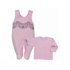 KOALA JUSTIN Romper with blouse size 68 04-886 pink