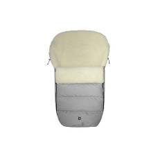 WOMAR Nordic Melanz sleeping bag on a sheepskin N77, 02 LIGHT GREY