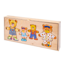 Smily Play wooden puzzle 4 BEARS 35941, SPW83594