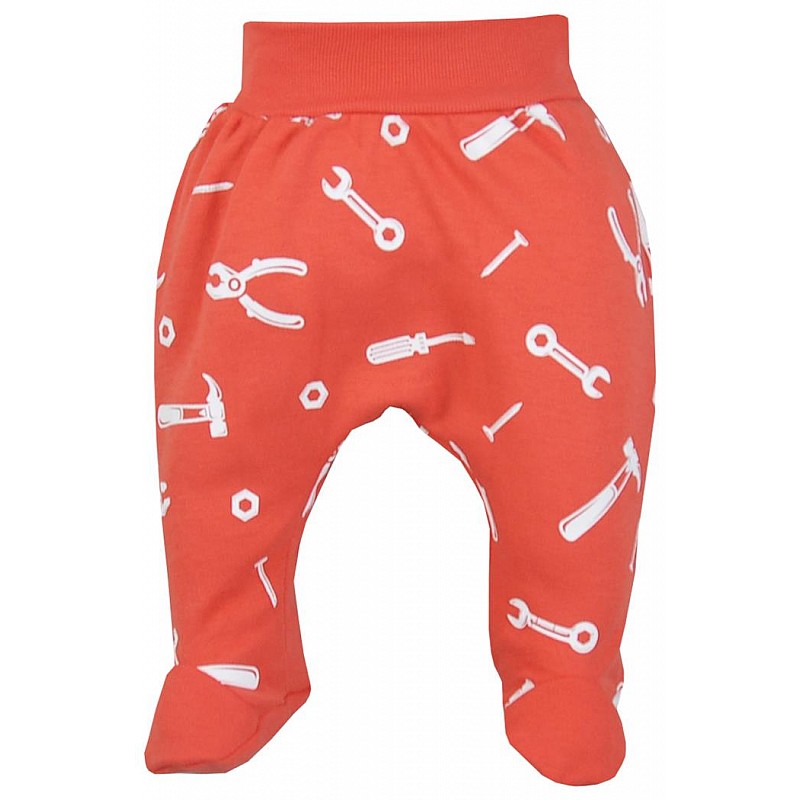 KOALA NARZEDZIA baby pants with feet 56 size, 08-232 peach