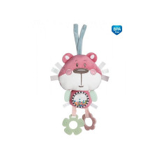 CANPOL BABIES PASTEL FRIENDS hanging toy with rattle BEAR 0m + 68/065 pink