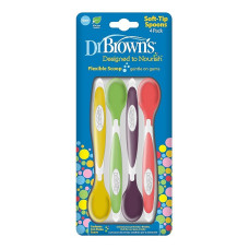 DR.BROWNS Soft-tipped spoons, 4 pcs. TF009-P3