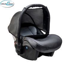 MAEMA CARLO Car seat 0-10kg with adapters, black eco-leather