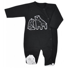 KOALA UNIVERSE romper with long sleeves 74 size, AM1-082 black