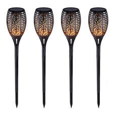 Solar garden lamp - torch - 4pcs set