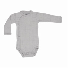 LODGER Romper Solid cotton long-sleeved bodykit, 68 RS 052 Mist size