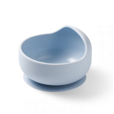 BABYONO silicone suction bowl 6m+ 1481/01 blue